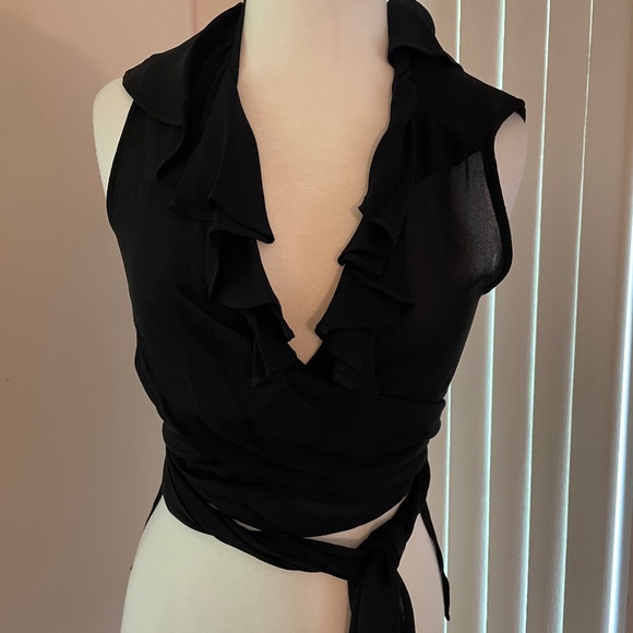 New Georges Marciano dressy plunging wrap around size s/m - Picture 1 of 5